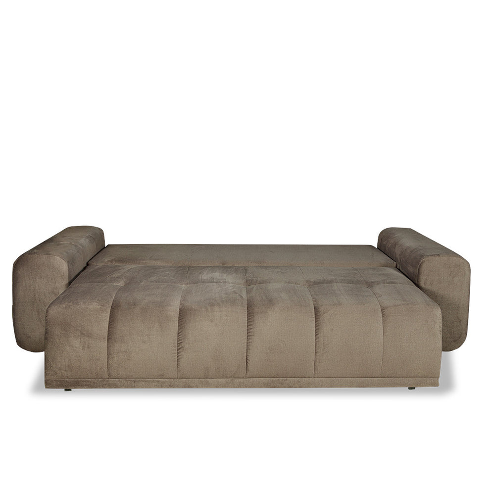 Canapea Extensibila Cu Lada Depozitare Dreamer Fancy, Maro, 260 x 110 x 100 Cm