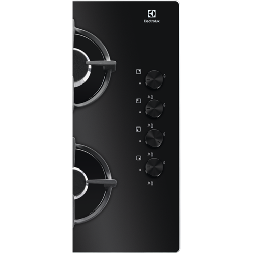 Plita Gaz Electrolux KGG6407K, Serie 600 Pro, 4 Arzatoare Gaz, Negru, 60 Cm