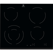 Plita Vitroceramica Electrolux EHF6241FOK, 4 Zone De Gatit, Negru, 60 Cm