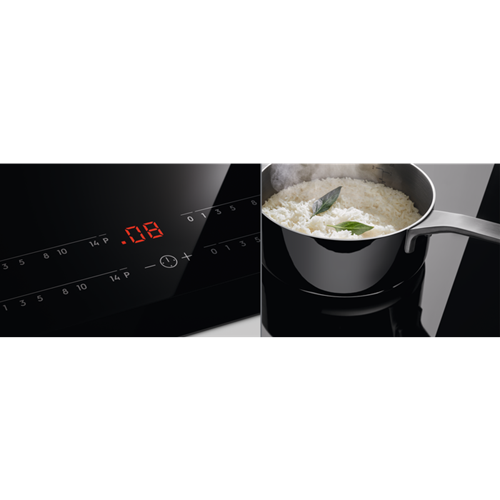 Plita Inductie Electrolux EIV734, Booster 4 Zone, Negru, 71 Cm