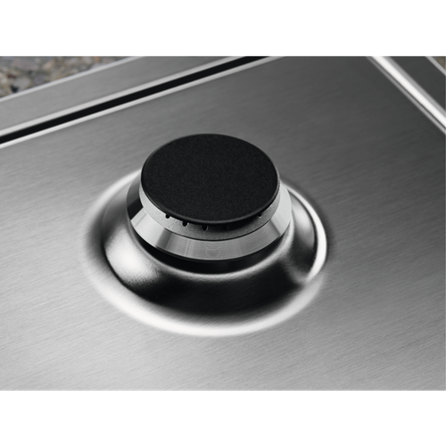 Plita Gaz Electrolux KGS6426SX, 4 Arzatoare Gaz, Inox, 60 Cm