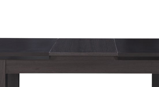 Set masa extensibila Fiona cu 4 Scaune, Brun inchis, 120/160 x 75.6 x 78 cm