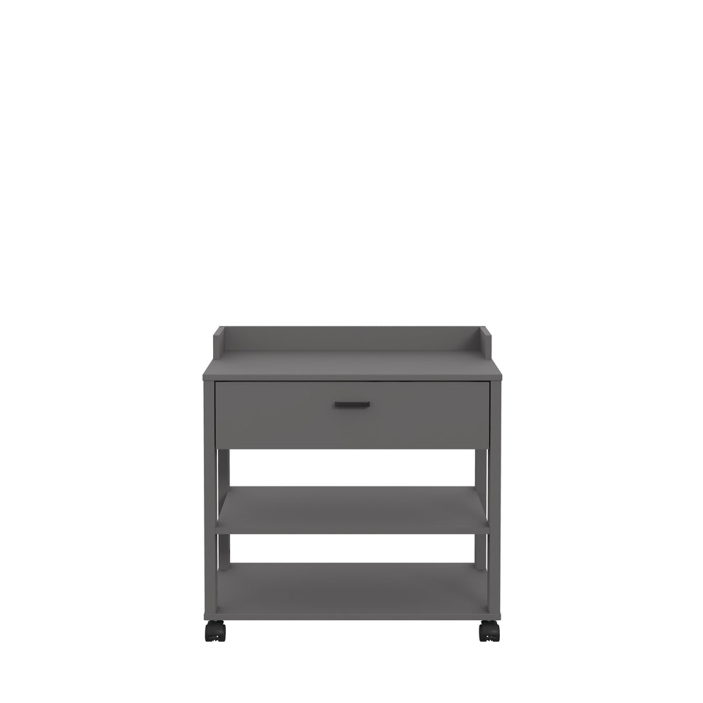 Masuta Cu Rotile Clarity, Gri Wolfram, 69.3 x 41.6 x 69.3 Cm