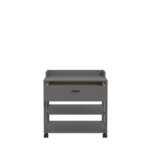 Masuta Cu Rotile Clarity, Gri Wolfram, 69.3 x 41.6 x 69.3 Cm