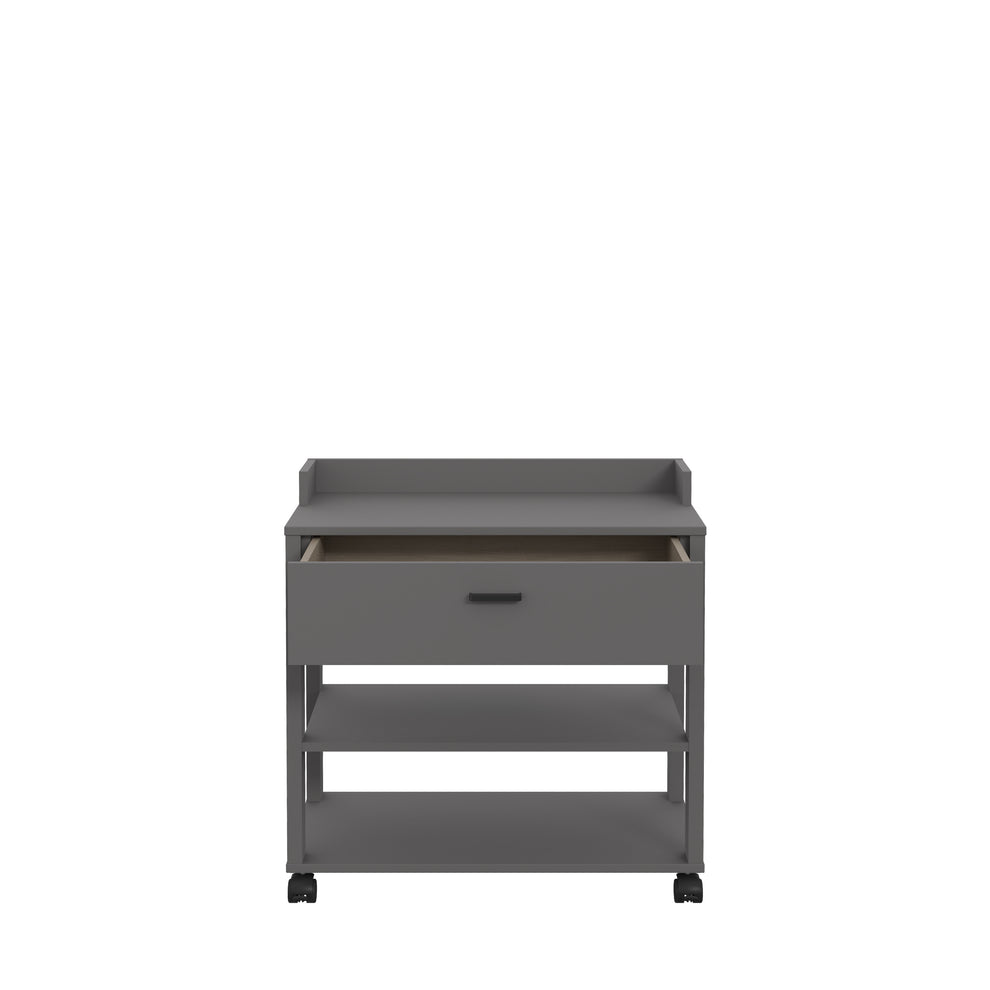 Masuta Cu Rotile Clarity, Gri Wolfram, 69.3 x 41.6 x 69.3 Cm