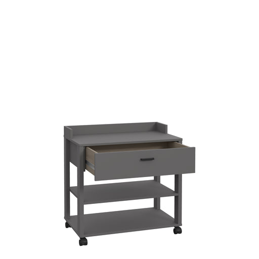 Masuta Cu Rotile Clarity, Gri Wolfram, 69.3 x 41.6 x 69.3 Cm