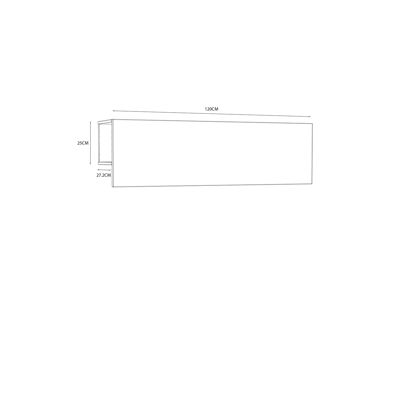 Raft Multifunctional Alb & Gri, 120 x 35 (23,6) x 27,2 (60)