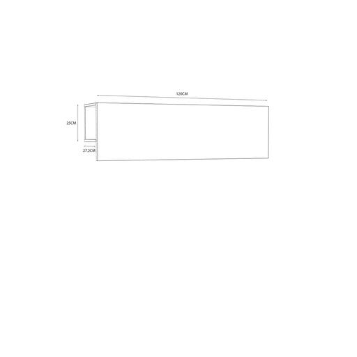 Raft Multifunctional Alb & Gri, 120 x 35 (23,6) x 27,2 (60)