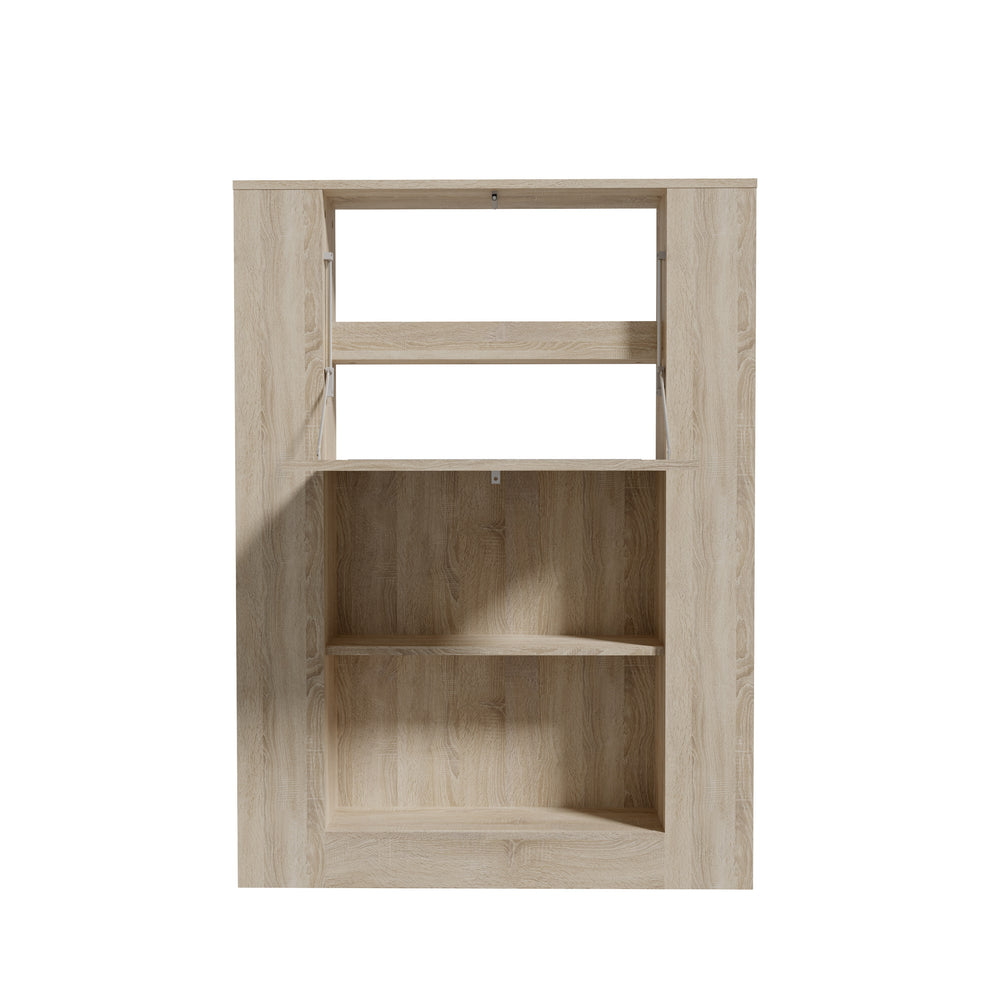 Etajera Multifunctional Sonoma, 88.2 x 120.8 x 18.6 (62.2) Cm