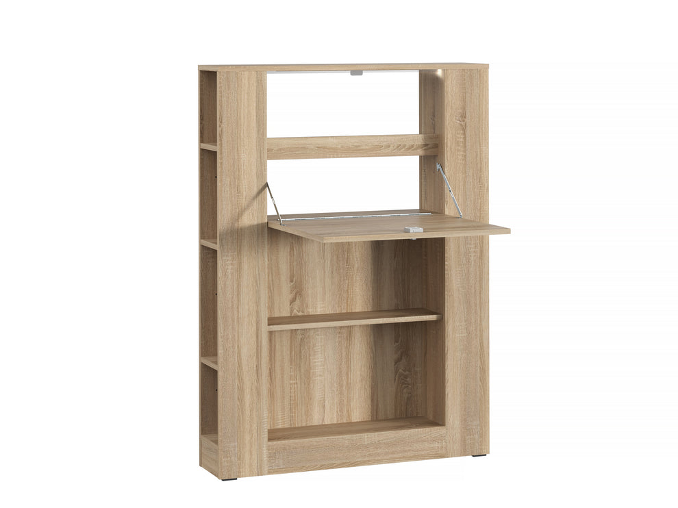 Etajera Multifunctional Sonoma, 88.2 x 120.8 x 18.6 (62.2) Cm