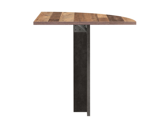 Element Suplimentar 90° Clif, Lemn Vintage Si Beton Optic Gri Inchis, 70 x 73.5 x 70 Cm