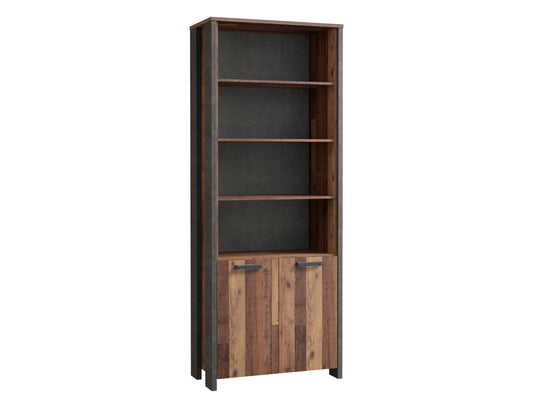 Etajera Clif, Lemn Vintage Si Beton, 86.7 Cm