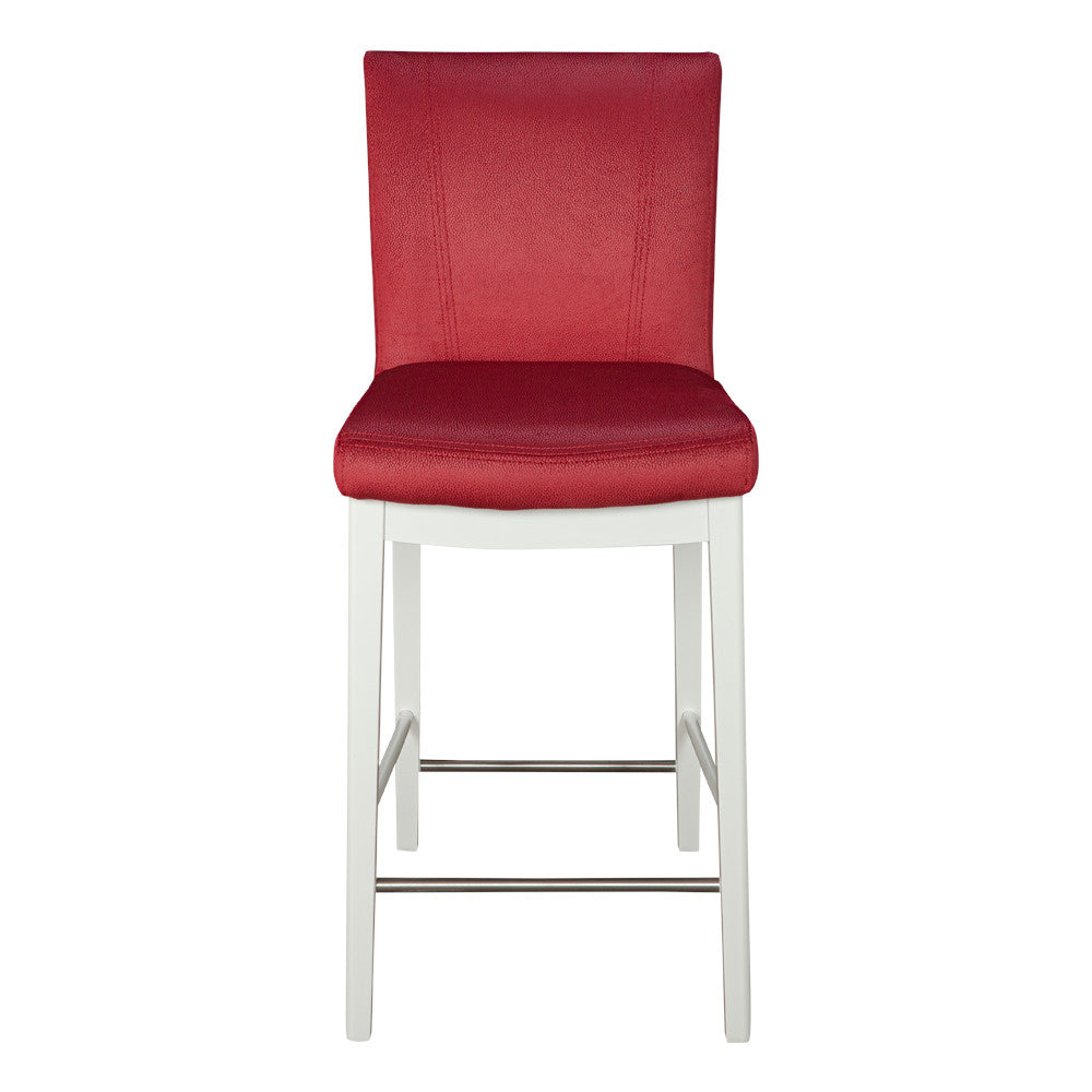 Scaun Bar Sofie, Alb Si Rosu, 99 x 57 x 43 Cm