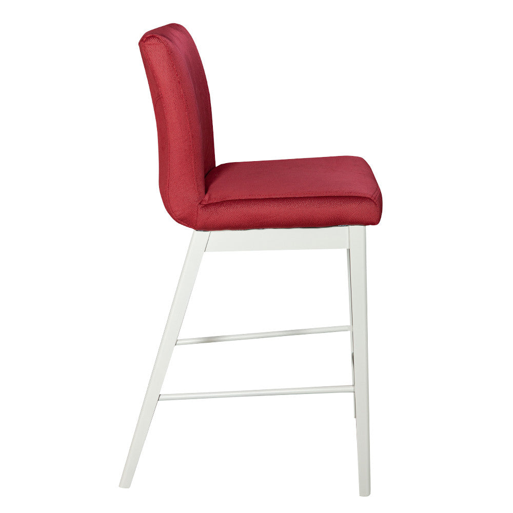 Scaun Bar Sofie, Alb Si Rosu, 99 x 57 x 43 Cm