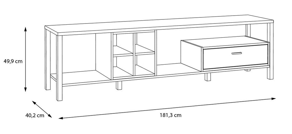 Comoda Tv High Rock, 181.3 Cm