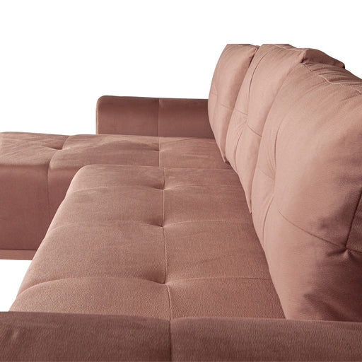 Coltar Extensibil Cu Lada Dreamer, Interschimbabil Stanga/Dreapta, Roz, 290 x 162 x 100 Cm