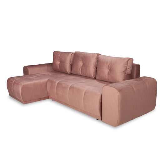 Coltar Extensibil Cu Lada Dreamer, Interschimbabil Stanga/Dreapta, Roz, 290 x 162 x 100 Cm