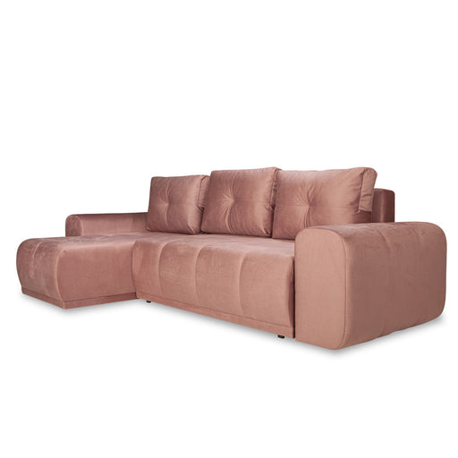Coltar Extensibil Cu Lada Dreamer, Interschimbabil Stanga/Dreapta, Roz, 290 x 162 x 100 Cm