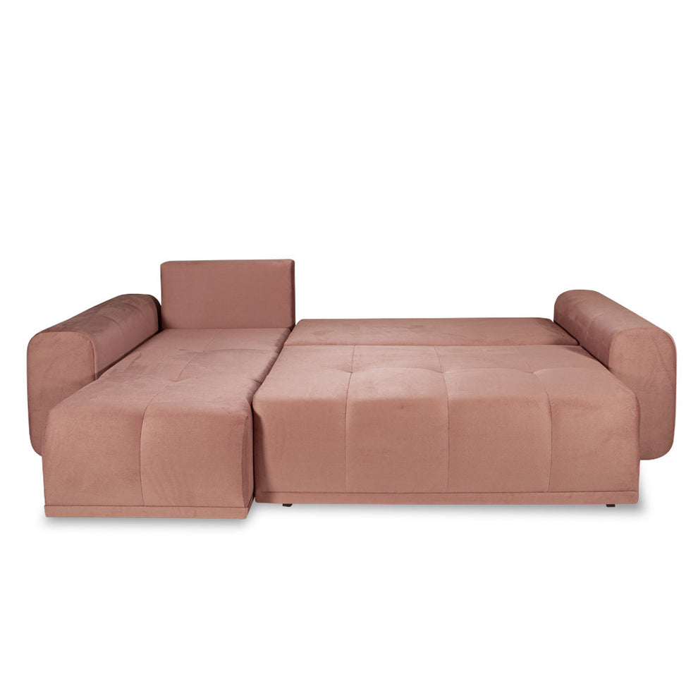 Coltar Extensibil Cu Lada Dreamer, Interschimbabil Stanga/Dreapta, Roz, 290 x 162 x 100 Cm