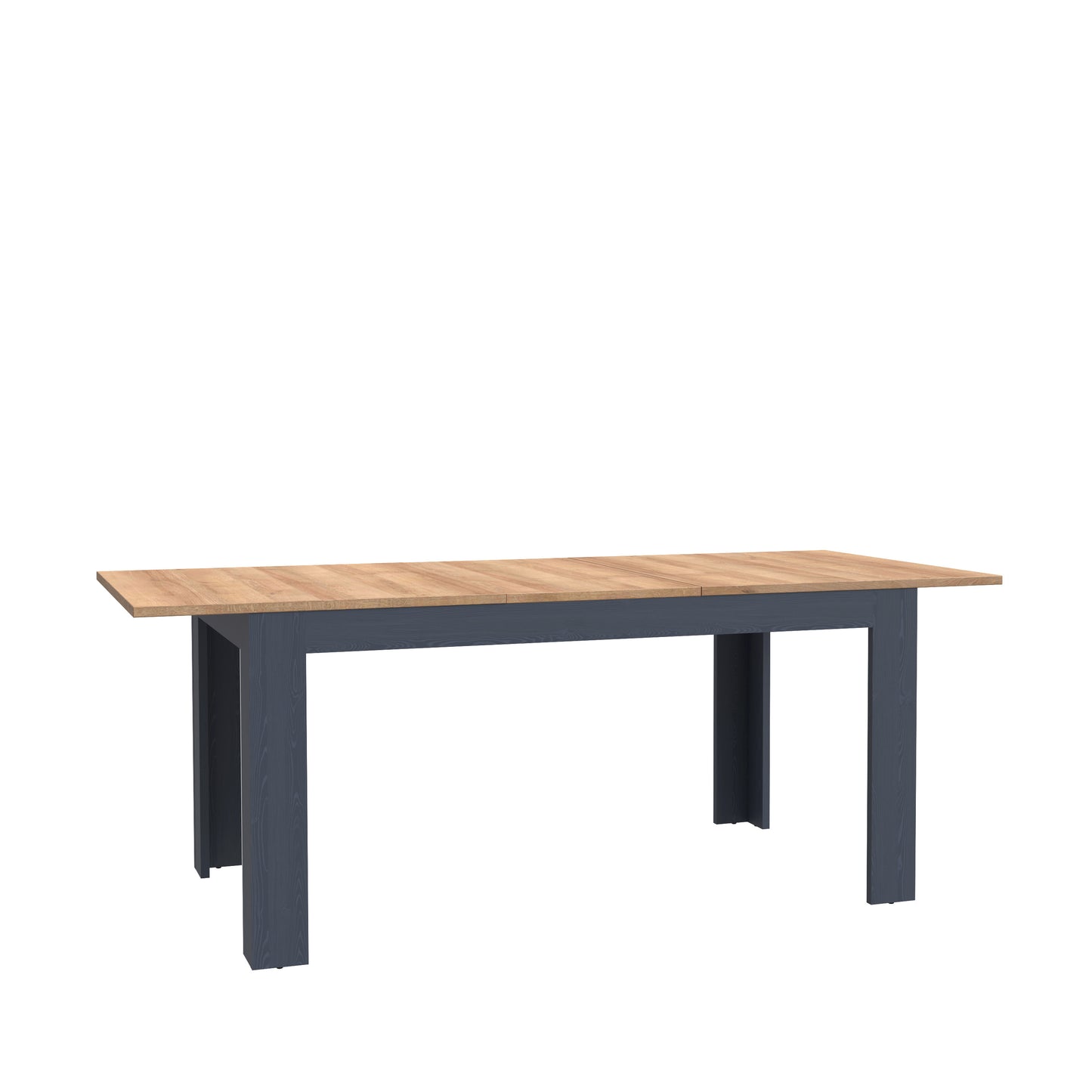 Masa Extensibila Boho, Stejar Riviera Si Stejar Bleumarin, 160/206.6 x 78.2 x 90.2 Cm