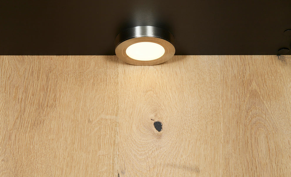 Vitrina Dreapta Reno Cu 1 Usa Si 2 Sertare, Smoked Oak, Furnir Din Lemn Masiv, 60 Cm