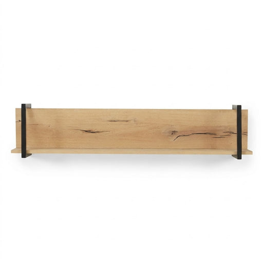 Polita Reno Smoked Oak, Furnir Din Lemn Masiv, 130 Cm