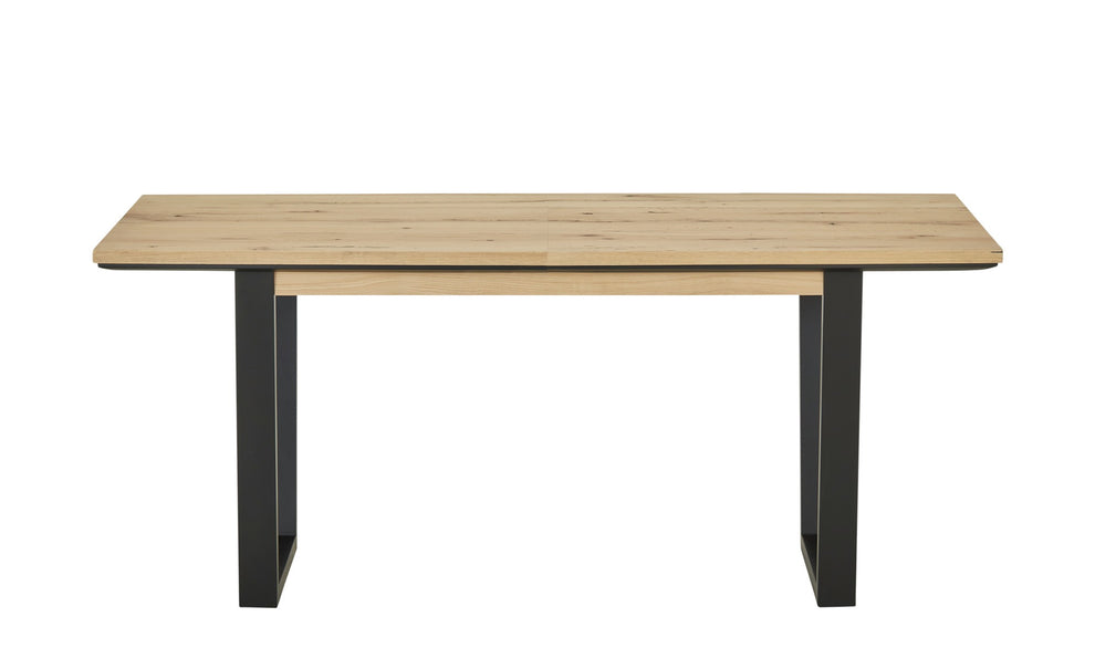 Masa Reno Extensibila, Smoked Oak, Furnir Din Lemn Masiv, 160/210 Cm