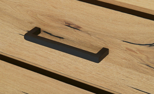 Comoda Tv Reno Smoked Oak, Furnir Din Lemn Masiv, 200 Cm