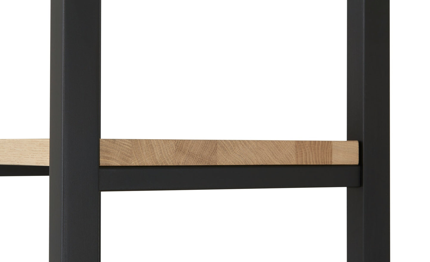 Biblioteca Reno Cu 1 Sertar, Smoked Oak, Furnir Din Lemn Masiv, 69.5 Cm