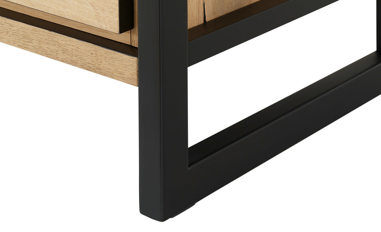 Bufet Cu 2 Usi Si 3 Sertare Reno Smoked Oak, Furnir Din Lemn Masiv, 170 Cm