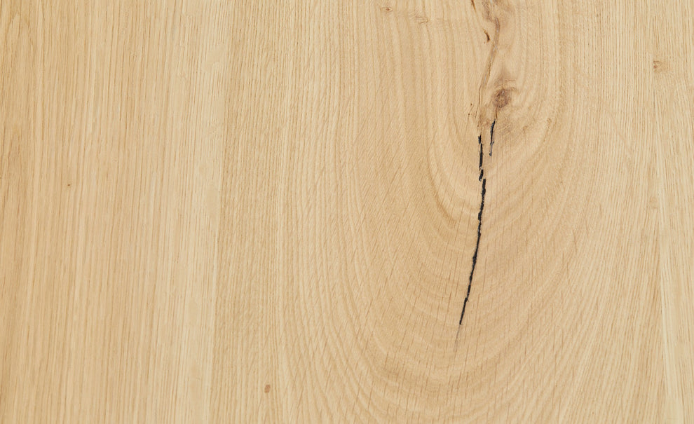 Masa Cafea Tulsa Smoked Oak, Furnir Din Lemn Masiv, 110 Cm