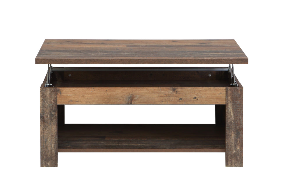 Masa Cafea Multifunctionala Dimond, Blat Rabatabil Lemn Vintage,110 Cm