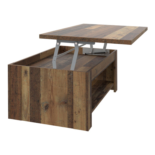 Masa Cafea Multifunctionala Dimond, Blat Rabatabil Lemn Vintage,110 Cm