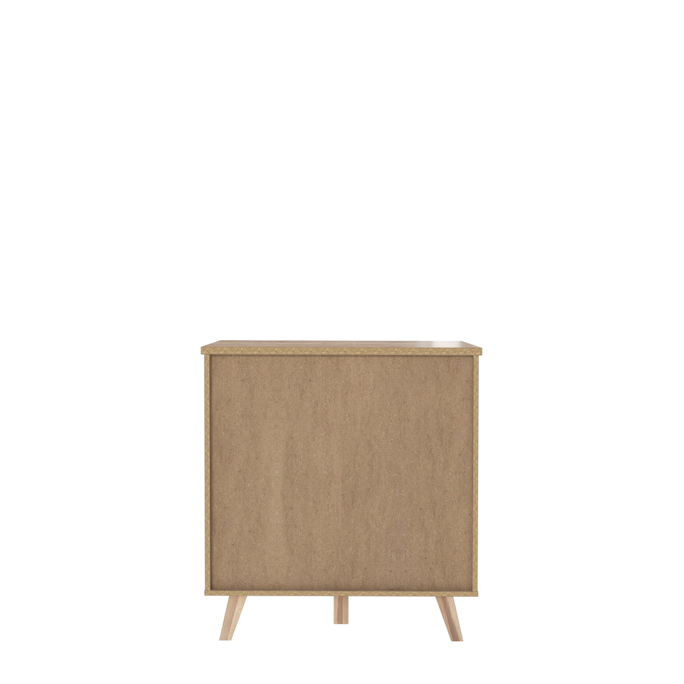 Comoda Vankka, Stejar Pardosit Si Alb, 80 x 86.3 x 42 Cm
