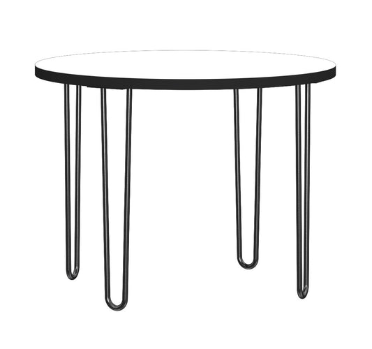 Masa Cafea Neyle Alb Si Negru Mat, 60 Cm
