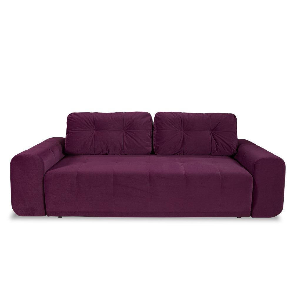 Canapea Extensibila Cu Lada Depozitare Dreamer, Visiniu, 260 x 110 x 100 Cm