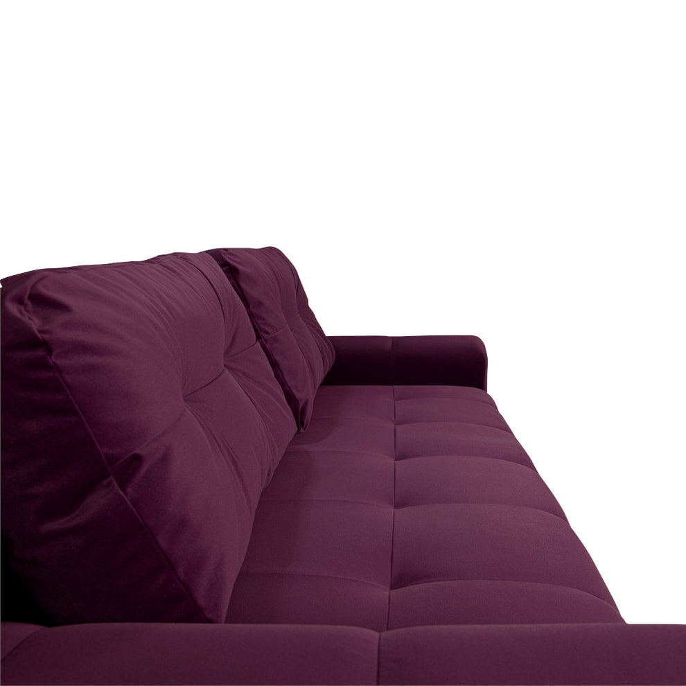 Canapea Extensibila Cu Lada Depozitare Dreamer, Visiniu, 260 x 110 x 100 Cm