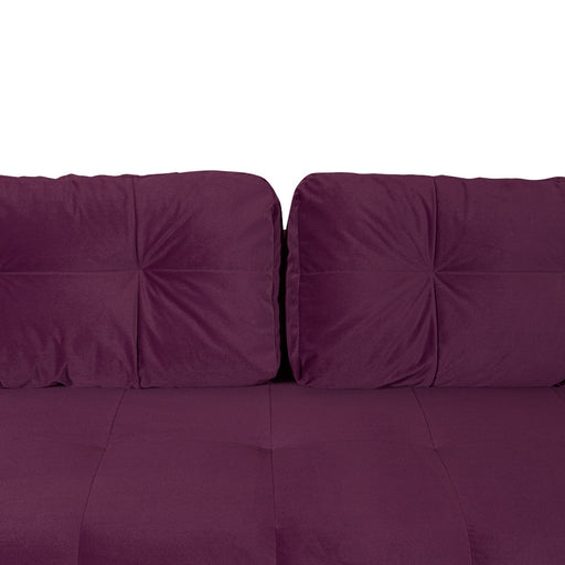 Canapea Extensibila Cu Lada Depozitare Dreamer, Visiniu, 260 x 110 x 100 Cm
