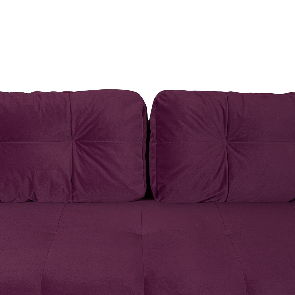 Canapea Extensibila Cu Lada Depozitare Dreamer, Visiniu, 260 x 110 x 100 Cm