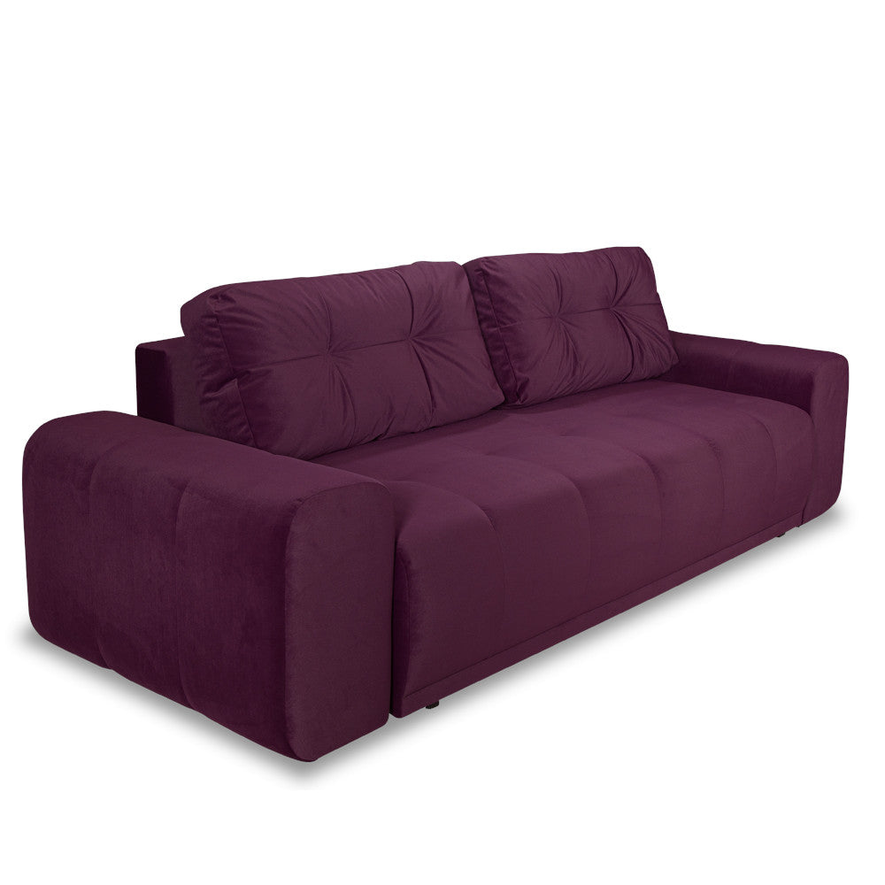 Canapea Extensibila Cu Lada Depozitare Dreamer, Visiniu, 260 x 110 x 100 Cm