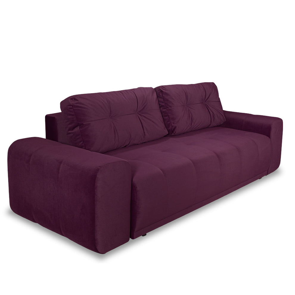 Canapea Extensibila Cu Lada Depozitare Dreamer, Visiniu, 260 x 110 x 100 Cm