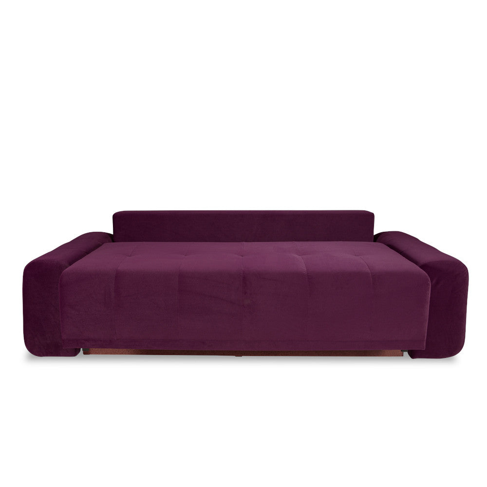 Canapea Extensibila Cu Lada Depozitare Dreamer, Visiniu, 260 x 110 x 100 Cm
