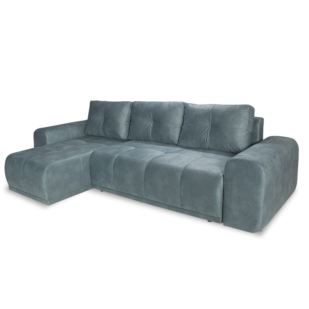 Coltar Extensibil Cu Lada Dreamer, Interschimbabil Stanga/Dreapta, Albastru, 290 x 162 x 100 Cm