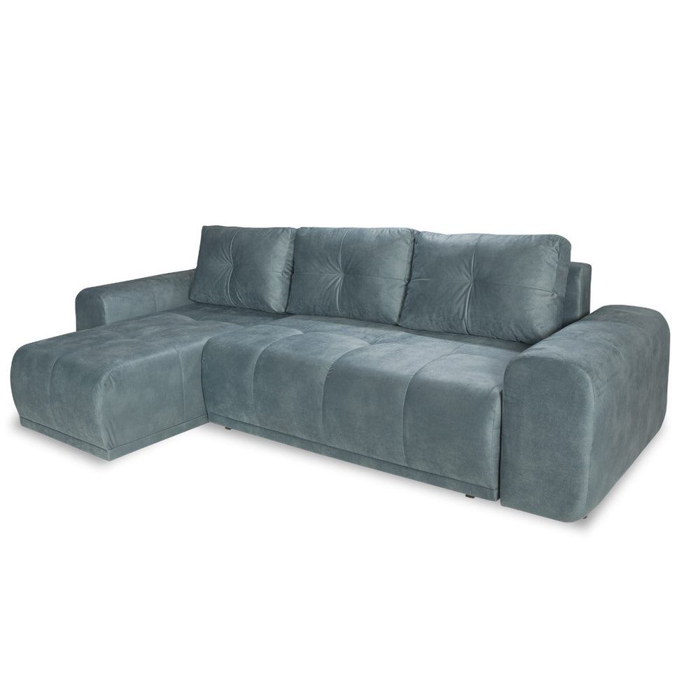Coltar Extensibil Cu Lada Dreamer, Interschimbabil Stanga/Dreapta, Albastru, 290 x 162 x 100 Cm