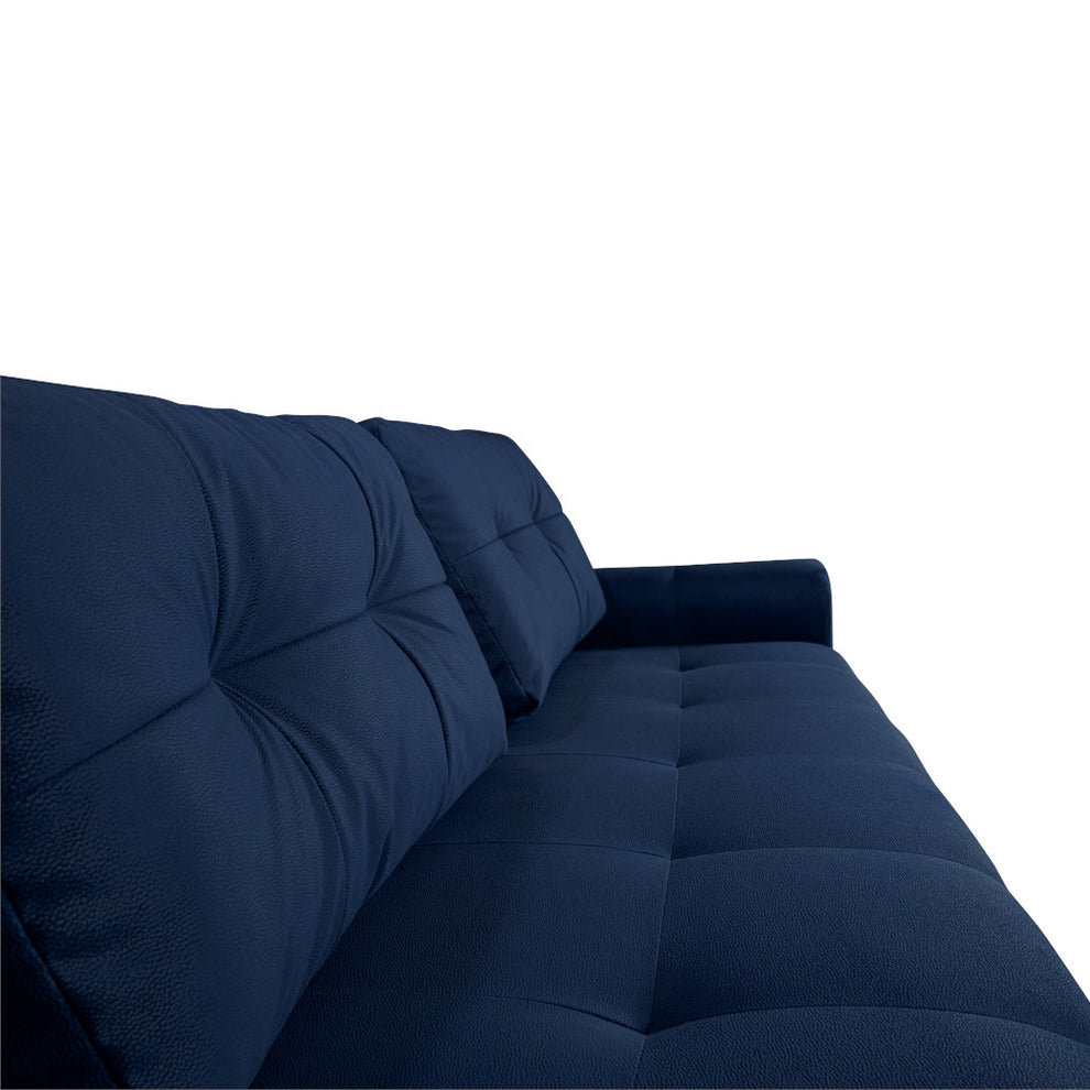 Canapea Extensibila Cu Lada Depozitare Dreamer, Albastru Inchis, 260 x 110 x 100 Cm
