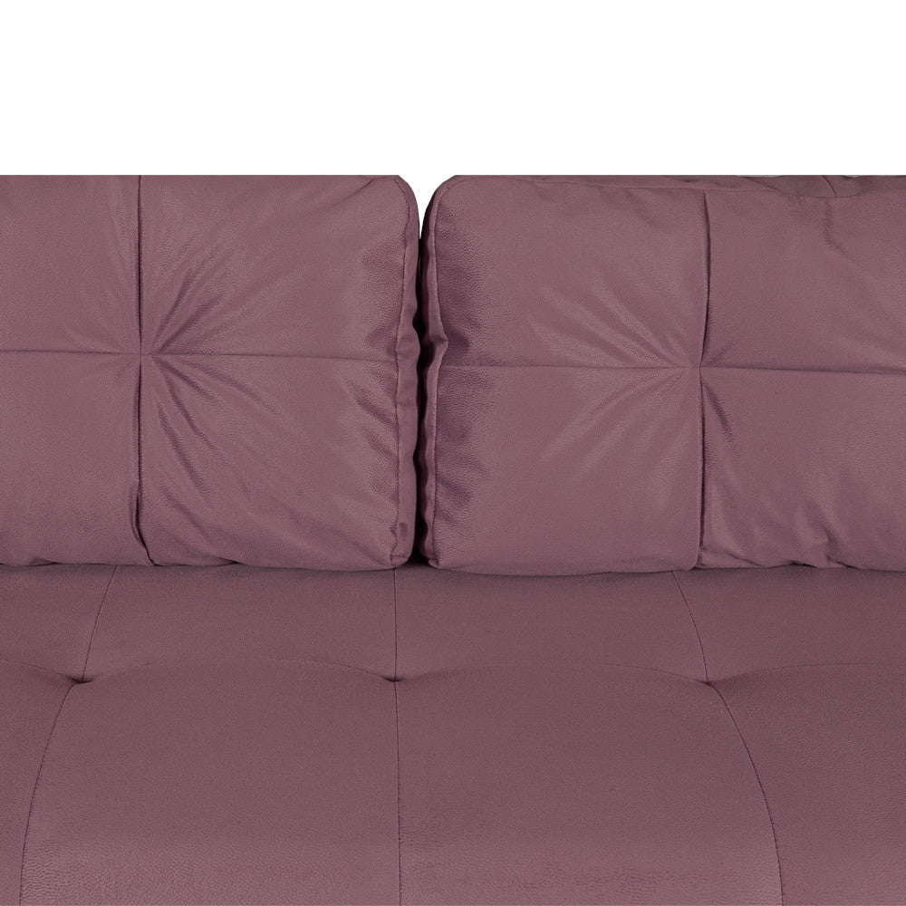 Canapea Extensibila Cu Lada Depozitare Dreamer, Roz, 260 x 110 x 100 Cm