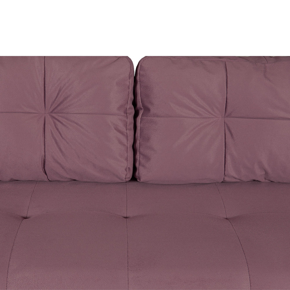 Canapea Extensibila Cu Lada Depozitare Dreamer, Roz, 260 x 110 x 100 Cm