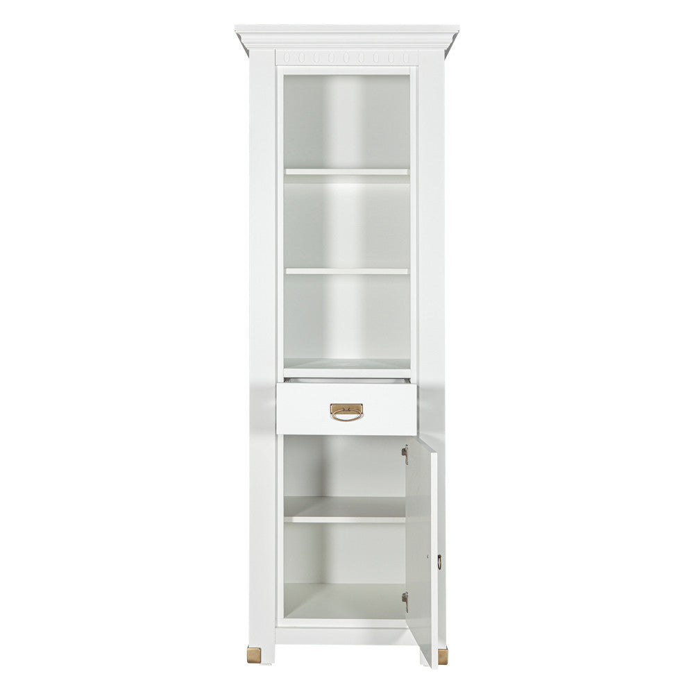 Biblioteca 1 Usa Si 1 Sertar Saint Tropez, Vopsit Alb, 68.8 Cm
