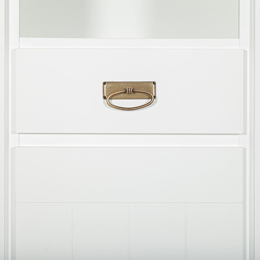 Biblioteca 1 Usa Si 1 Sertar Saint Tropez, Vopsit Alb, 68.8 Cm