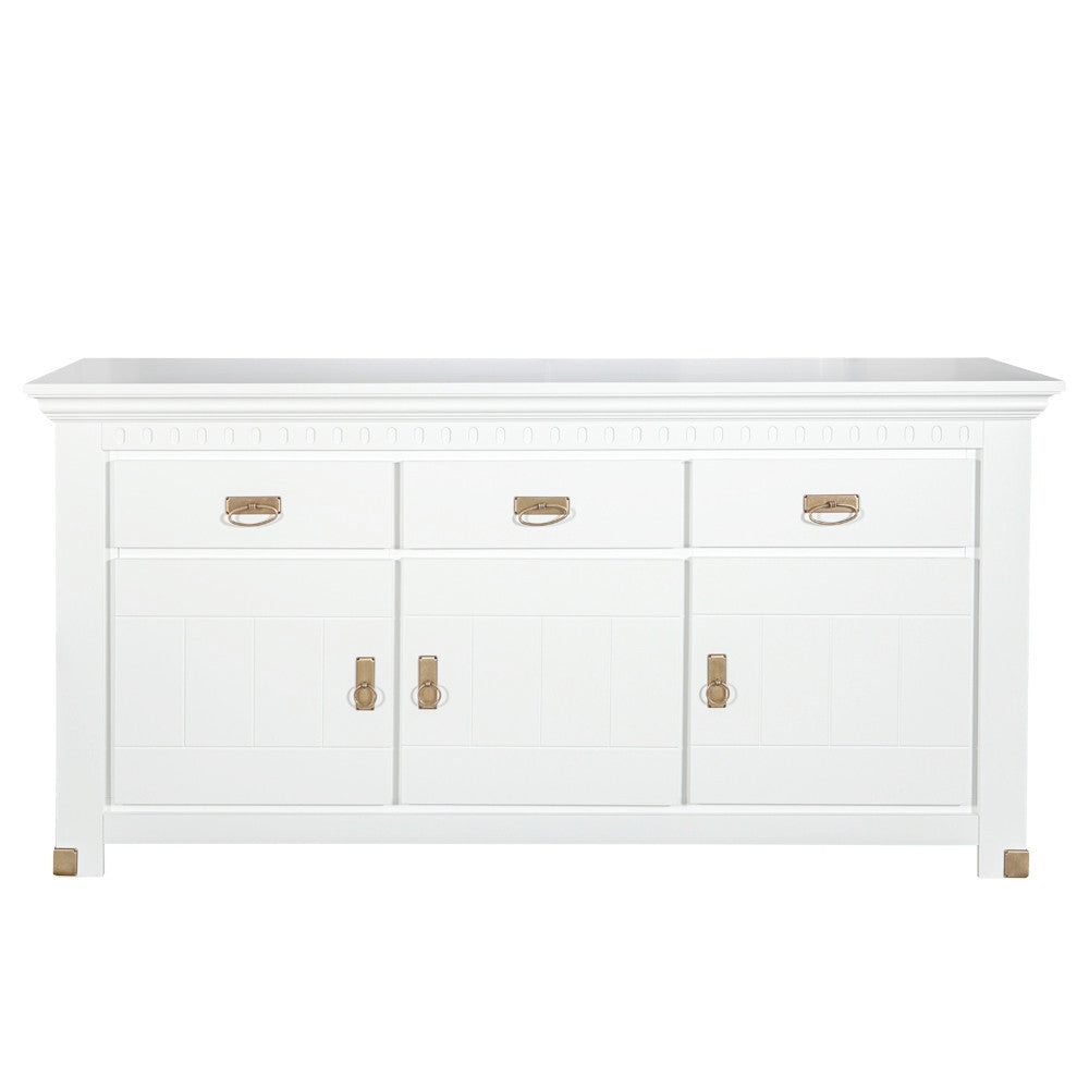 Bufet Saint Tropez, 3 Usi si 3 Sertare, Vopsit Alb, 173.8 Cm